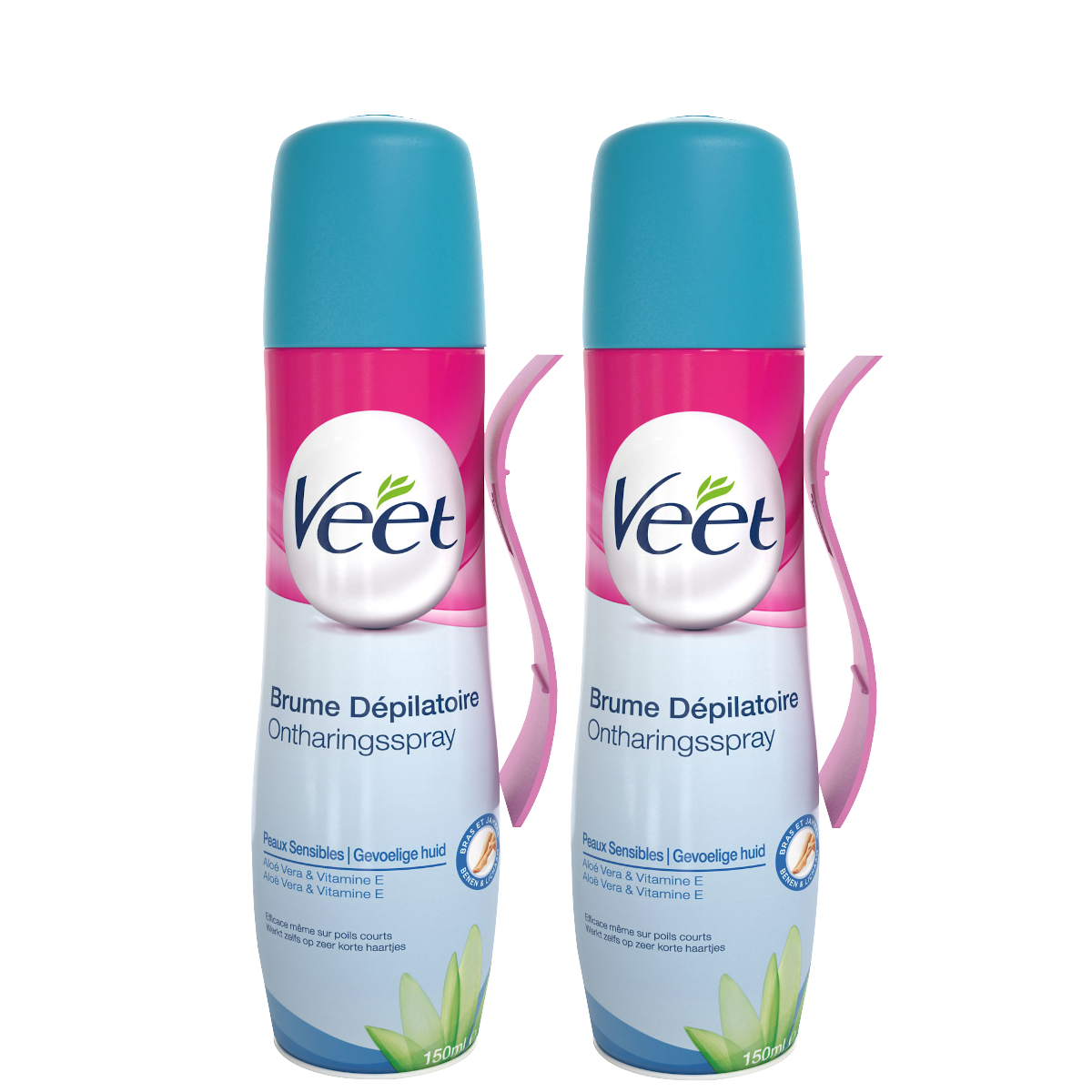 Veet Ontharingsspray - Gevoelige huid - 150ml x2