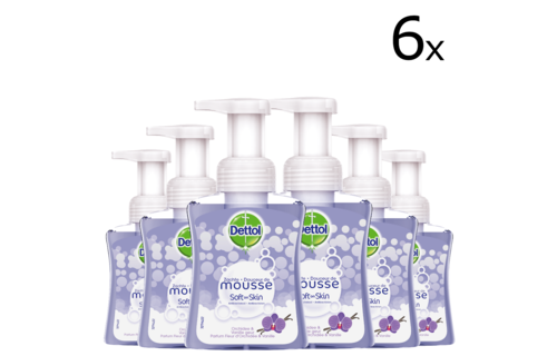 Handzeep Zachte Mousse - Orchidee Vanille - 250ml x6