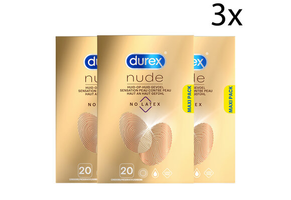 Durex Condooms Nude No Latex 20st x3