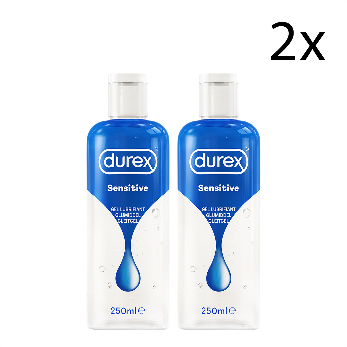 Durex Glijmiddel Sensitive - 250 ml x2