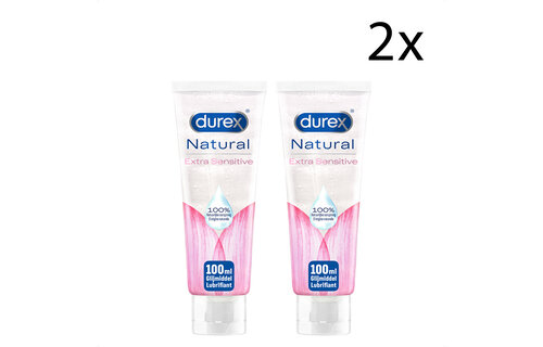 Durex Natural Extra Sensitive Gel 100ML - 2 Stuks - Voordeelverpakking