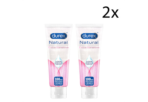 Durex Natural Extra Sensitive Gel 100ML - 2 Stuks - Voordeelverpakking