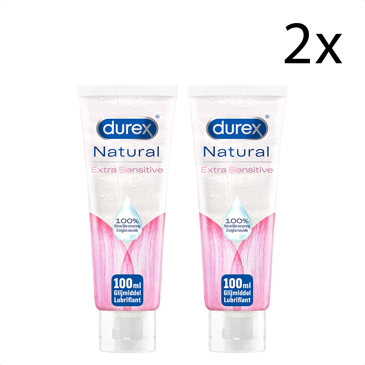 Durex Natural Extra Sensitive Gel 100ML - 2 Stuks - Voordeelverpakking