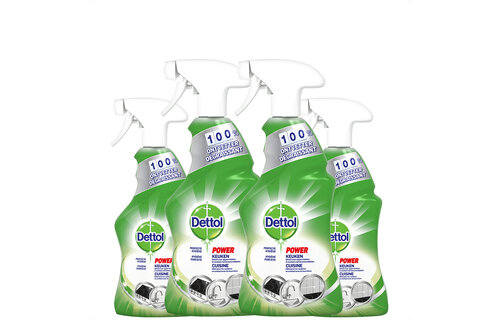 Dettol Allesreiniger Spray Power & Fresh - Keuken - 500ml x4
