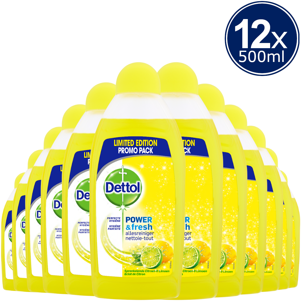Dettol Allesreiniger Power & Fresh - Citrus - 500ml x12