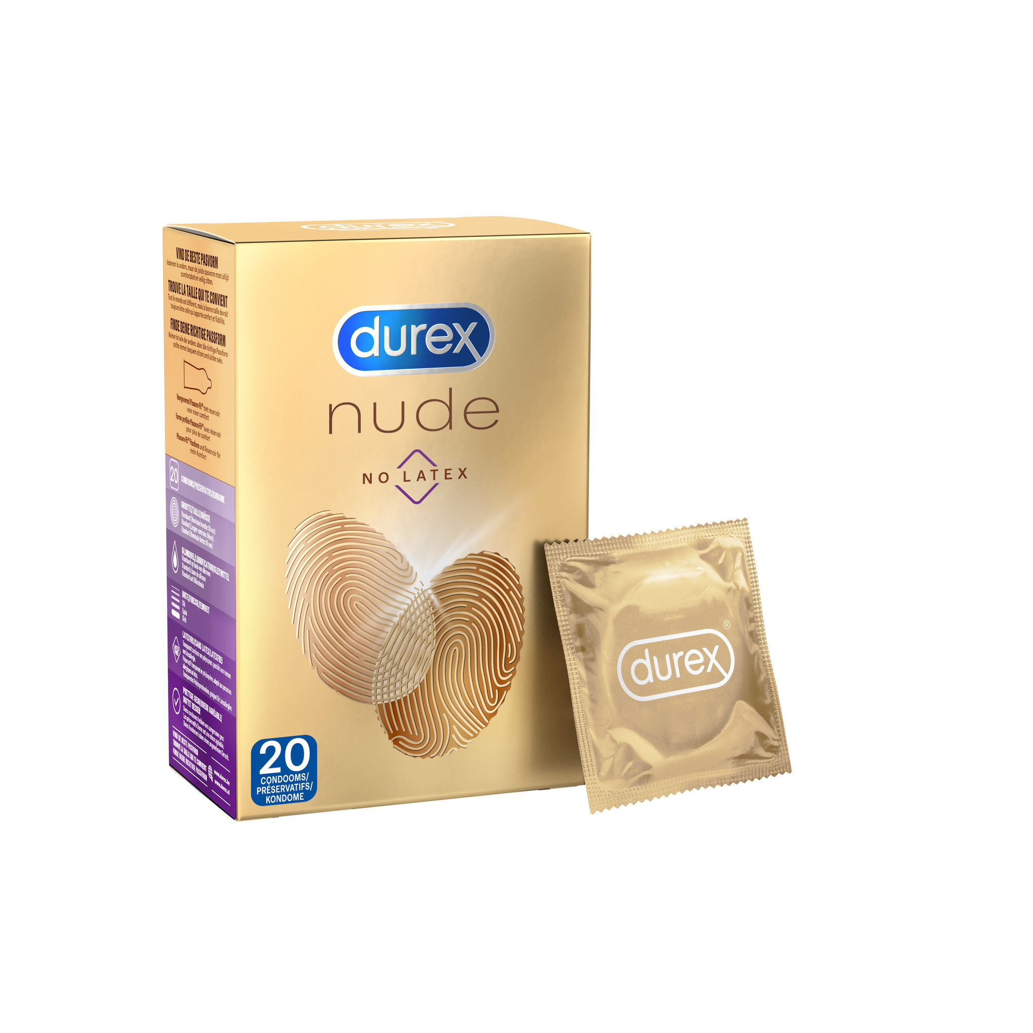 Durex Condooms Nude No Latex 20st x2