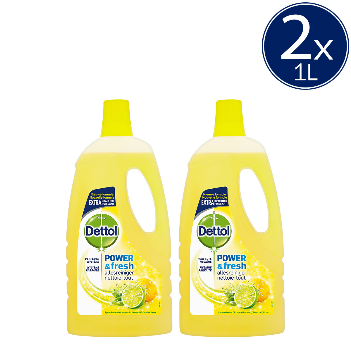 Dettol Allesreiniger Power & Fresh - Citrus - 1L x2
