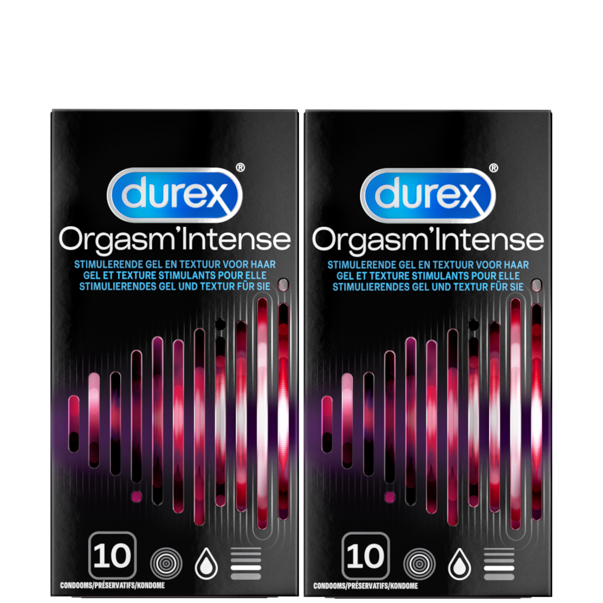 Durex Condooms Orgasm Intense 10st x2