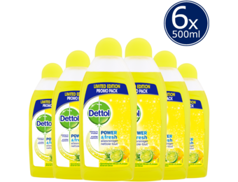 Dettol Allesreiniger Power & Fresh - Citrus - 500ml x6