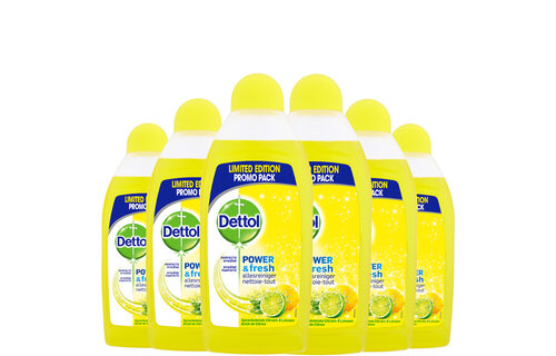 Dettol Allesreiniger Power & Fresh - Citrus - 500ml x6