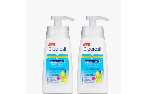 Clearasil Reiningingslotion Daily Clear 3-in-1 Wash 150ml x2