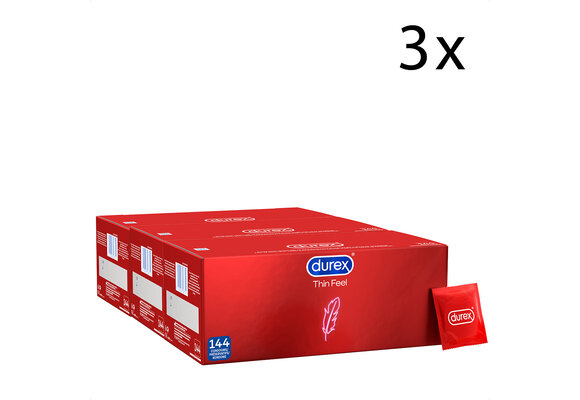 Durex Condooms Thin Feel - 144 stuks x3