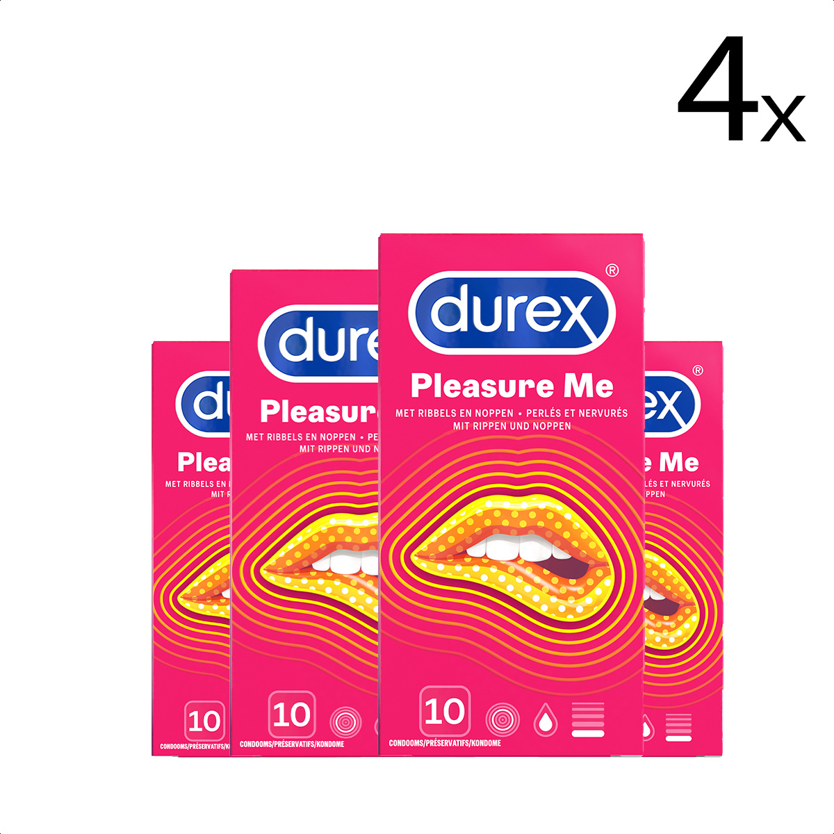 Durex Condooms Pleasure Me 10st x4