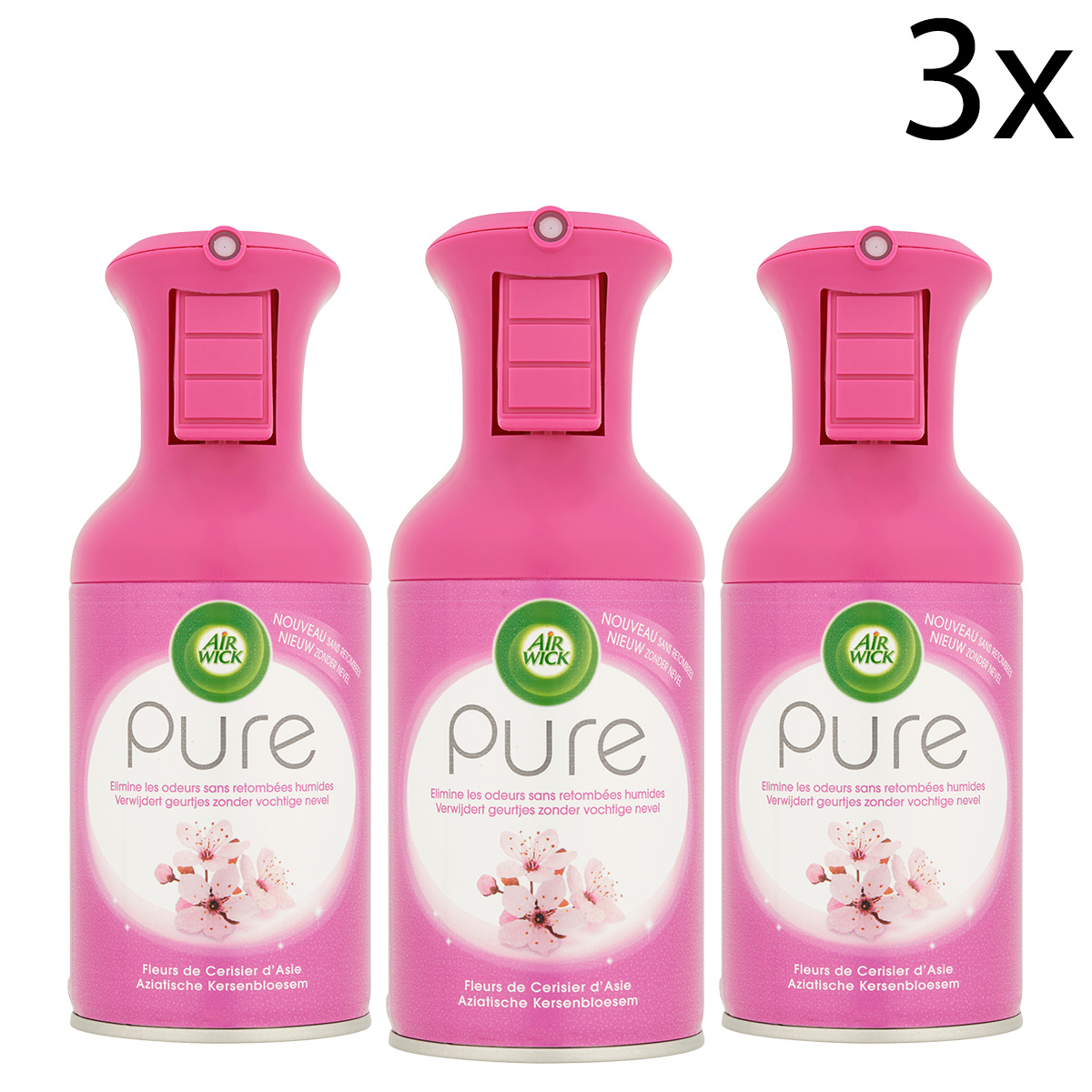 Air Wick Luchtverfrisser Spray - Pure Aziatische Kersenbloesem 250ml x3