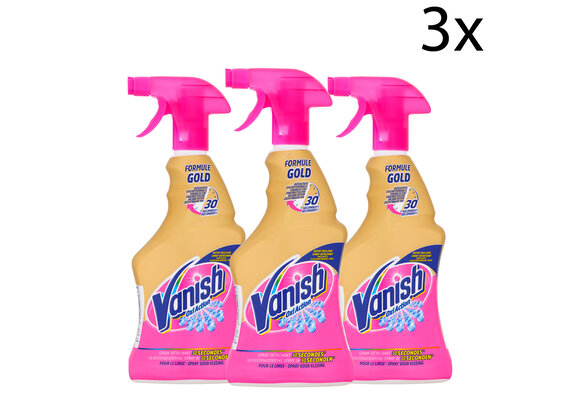 Vanish Oxi Action Gold Vlekverwijderaar Spray - 500ml x3