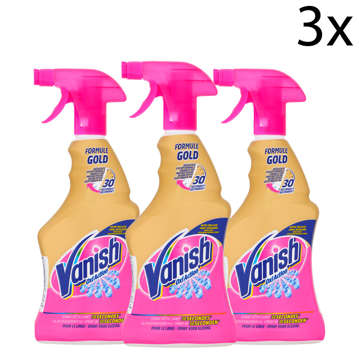 Vanish Oxi Action Vlekverwijderaar Spray - 500ml x3