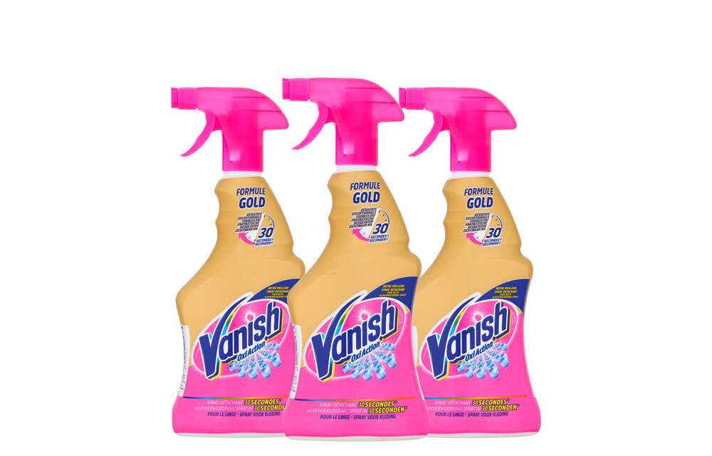Vanish Oxi Action Vlekverwijderaar Spray - 500ml x3