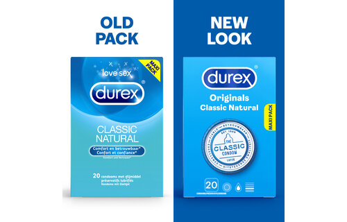 Durex Condooms Classic Natural 20st x4