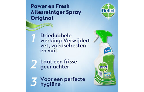 Dettol Allesreiniger Spray Power & Fresh - OriginalÂ - 500ml x2
