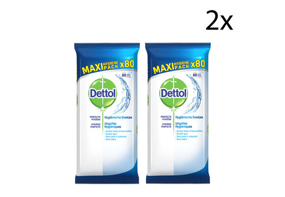 Dettol Schoonmaakdoekjes Power & Fresh - Cleanser - 80 stuks