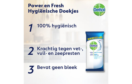 Dettol Hygienische Doekjes (cleanser) 80st