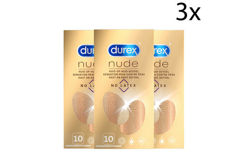 Durex Condooms Nude No Latex 10st x3