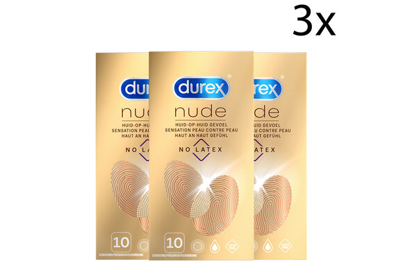 Durex Condooms Nude No Latex 10st x3