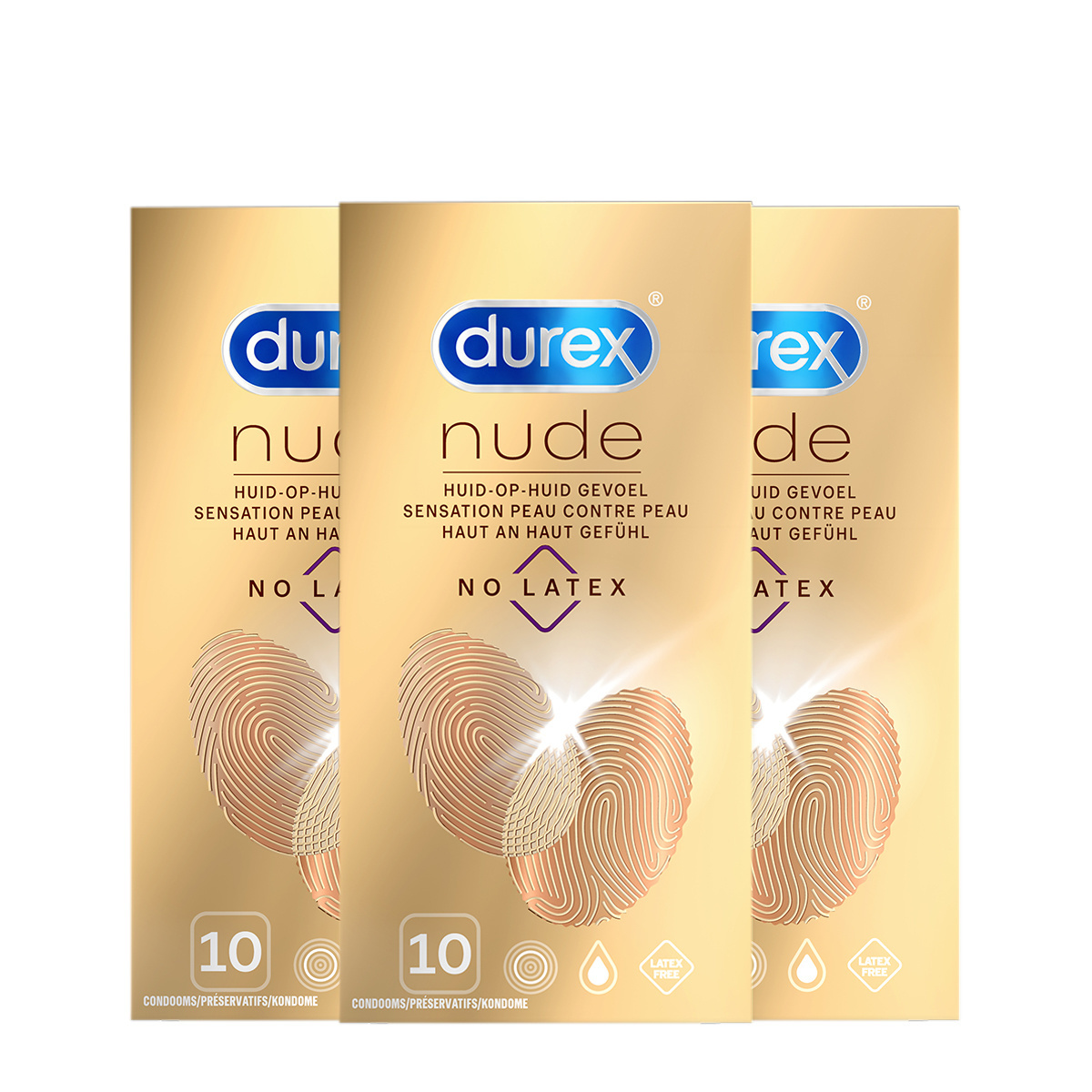 Durex Condooms Nude No Latex 10st x3