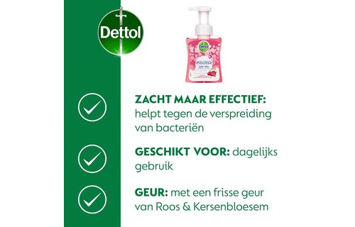 Dettol - Sensitive 250ML - Mousse Rose & Cherryblossom 250ML - Extra Care Chamomile 250ML - 3x250ML - Voordeelverpakking
