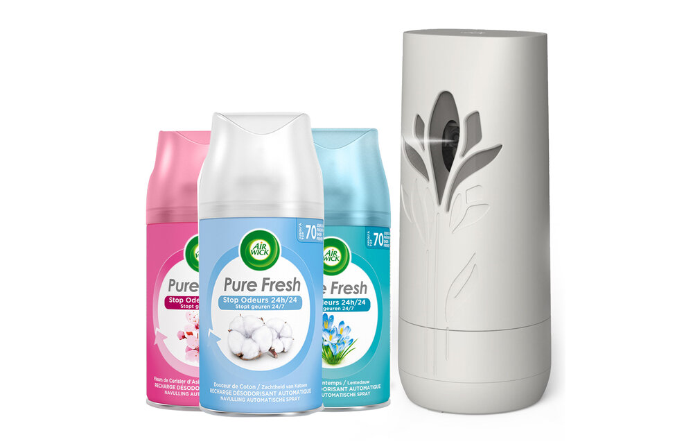 Air Wick Freshmatic Luchtverfrisser - Starterspakket - 3 stuks - Pure Fresh - Mixverpakking