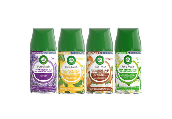 Air Wick Freshmatic Luchtverfrisser - Starterspakket - 4 stuks - Stopt geuren 24/7 - Mixverpakking
