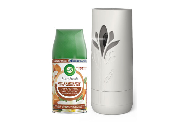 Air Wick Freshmatic Automatische Spray Luchtverfrisser - 2 Navullingen - Pure fresh Vanille -  Pure fresh lentedauw - Voordeelverpakking