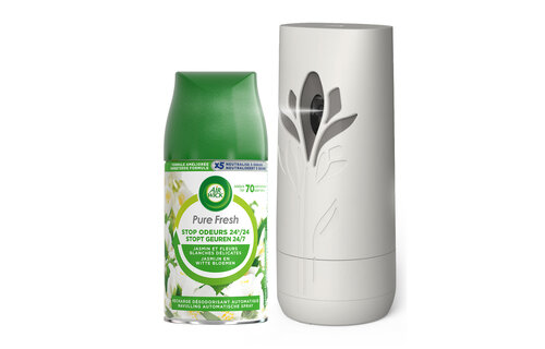 Air Wick Freshmatic Automatische Spray Luchtverfrisser - 2 Navullingen - Jasmijn en witte bloemen - Pure fresh lentedauw - Voordeelverpakking