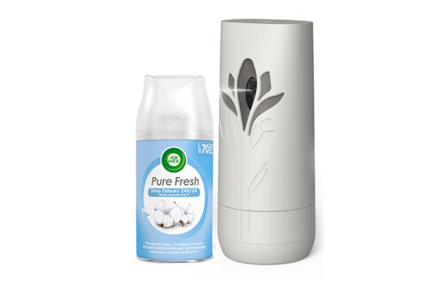 Air Wick Freshmatic Automatische Spray Luchtverfrisser - 2 Navullingen - Zachtheid van katoen - Pure fresh lentedauw - Voordeelverpakking