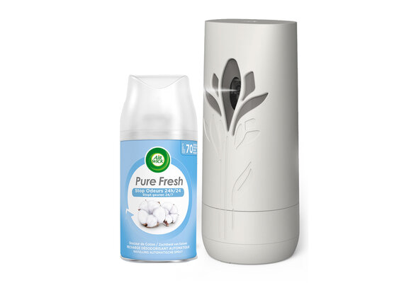 Air Wick Freshmatic Automatische Spray Luchtverfrisser - 2 Navullingen - Zachtheid van katoen - Pure fresh lentedauw - Voordeelverpakking