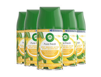 Air Wick Freshmatic Luchtverfrisser - Pure Fresh - Verfrissende Citroenbloesem- 250 ml - 5 stuks - Voordeelverpakking