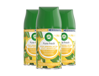 Air Wick Freshmatic Luchtverfrisser - Pure Fresh - Verfrissende Citroenbloesem- 250 ml - 3 stuks - Voordeelverpakking