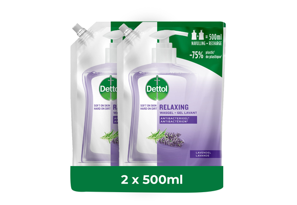 Dettol Refill Relaxing Lavender 500ML x 2