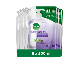 Dettol Refill Relaxing Lavender 500ML x 6