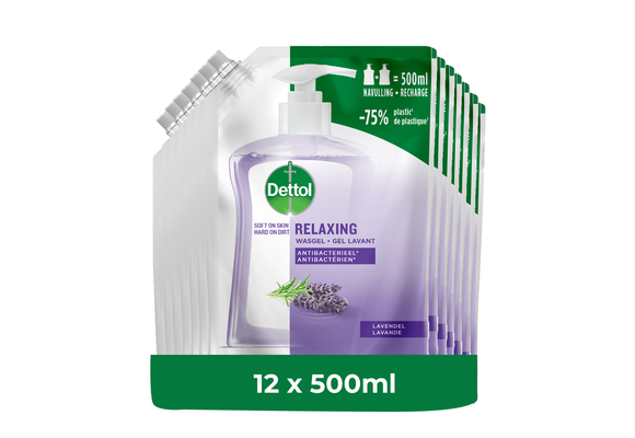 Dettol Refill Relaxing Lavender 500ML x 12