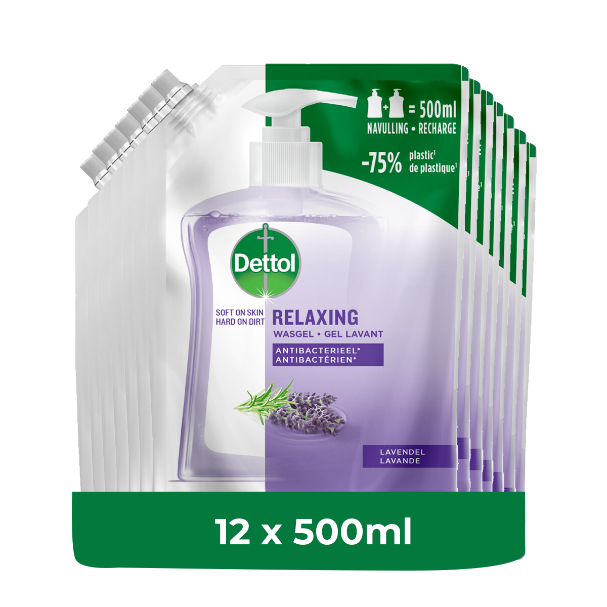 Dettol Refill Relaxing Lavender 500ML x 12