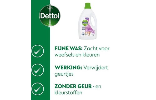 Dettol - Was Toevoeging Hygiëne Fresh & Lavendel - Mixverpakking – 2 x 1,5L