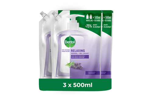 Dettol Refill Relaxing Lavender 500ML x 3