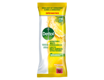 Dettol Antibacteriële doekjes Multi-oppervlak Citrus - 110st