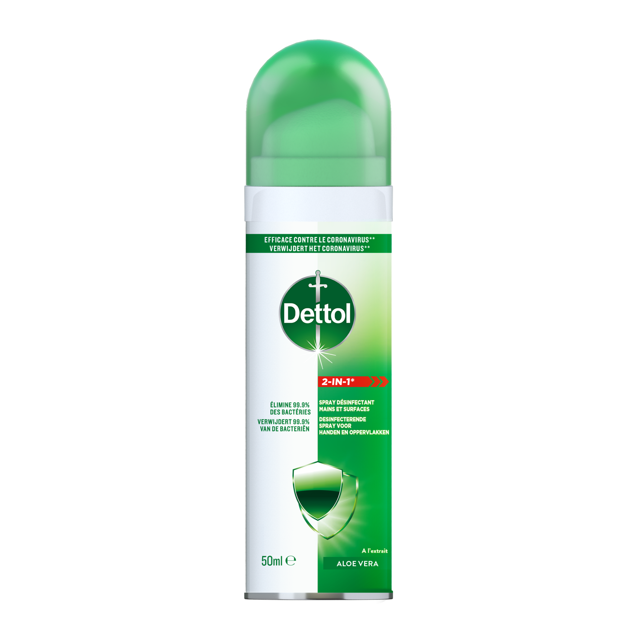 Dettol Spray Ontsmetter  2-in-1 handen en oppervlakken 50ml