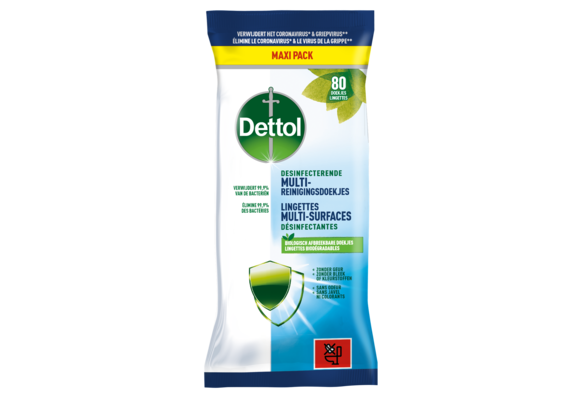 Dettol ontsmetting doekjes Multi-oppervlak Original - 80 stuks