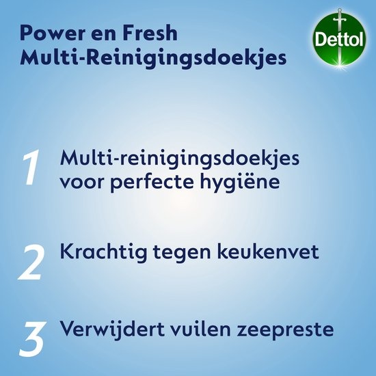 Dettol Schoonmaakdoekjes Power & Fresh - Citrus - Maxi 110 stuks