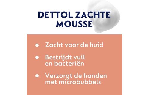 Dettol Handzeep Zachte Mousse - Roos & Kersenbloesem - 250ml x4