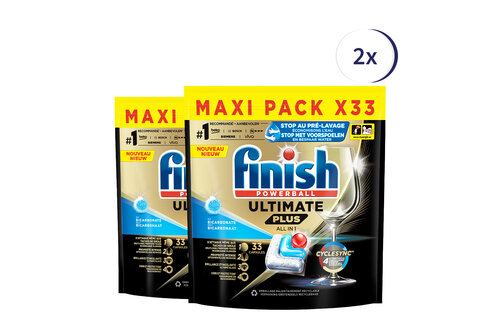 Finish Ultimate+ Baking Soda 33 tabs x2