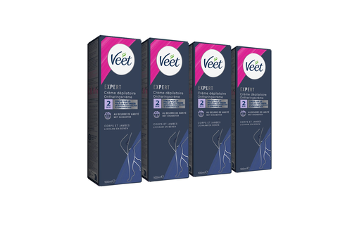 Veet - Expert - Ontharingscreme Benen 100ml - 4 stuks - Voordeelverpakking